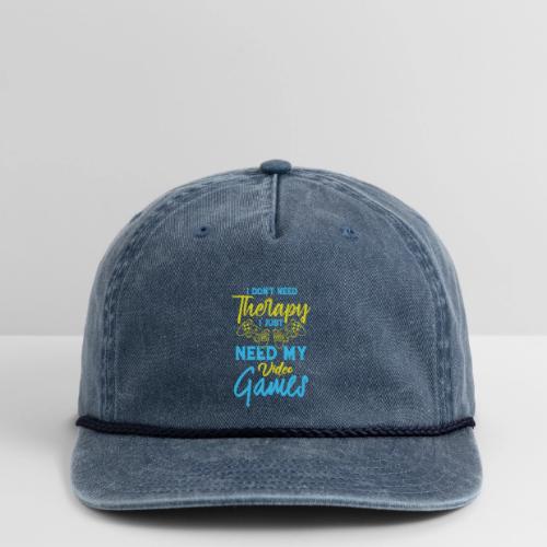 No Therapy Needed, Just My Games! - Vintage Washed Rope Cap
