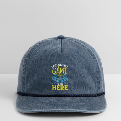 I Paused My Game For You - Vintage Washed Rope Cap