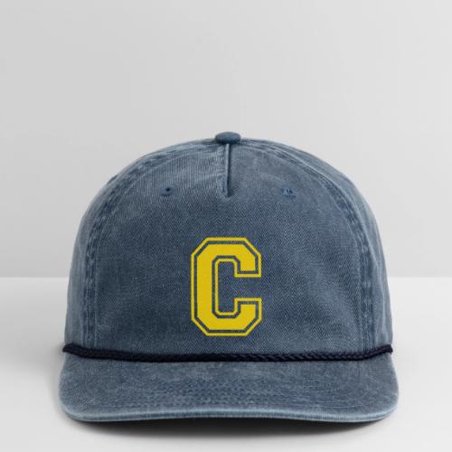 Letter C – Capital Athletic Alphabet Monogram - Vintage Washed Rope Cap