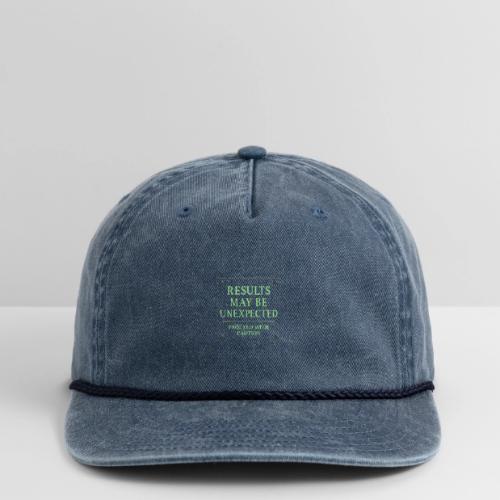 Results May Be Unexpected - Neon Green - Vintage Washed Rope Cap