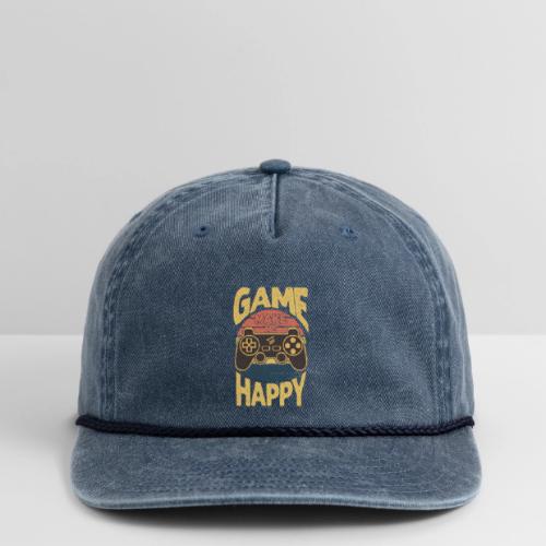 Happiness is a Game Controller Away - Vintage Washed Rope Cap