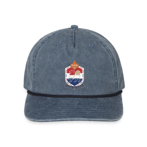 Netherlands Lion Crest T-Shirt, Dutch Badge Gift - Vintage Washed Rope Cap