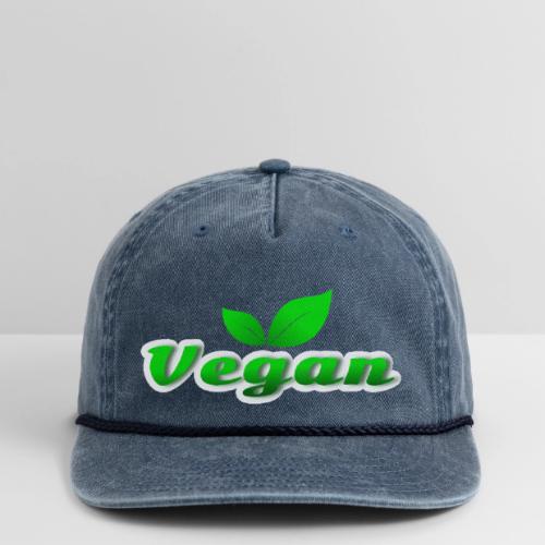 Pure Vegan Leaves - Vintage Washed Rope Cap