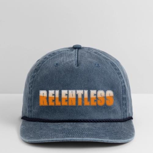 Relentless Motivation Design – Bold Statement - Vintage Washed Rope Cap