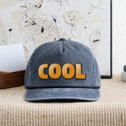 Cool 3D Word Design – Bold Chill Style - Vintage Washed Rope Cap
