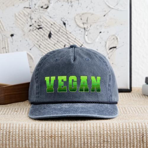 Green Wave Vegan - Vintage Washed Rope Cap