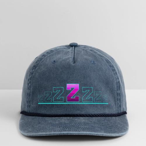 Letter Z – Capital Varsity Alphabet Monogram - Vintage Washed Rope Cap