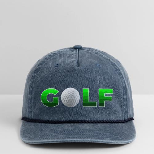 Golf Precision Wordmark - Vintage Washed Rope Cap