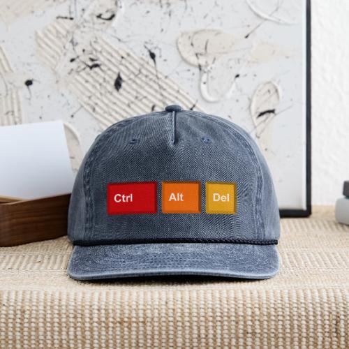 CTRL + ALT + DEL - Vintage Washed Rope Cap