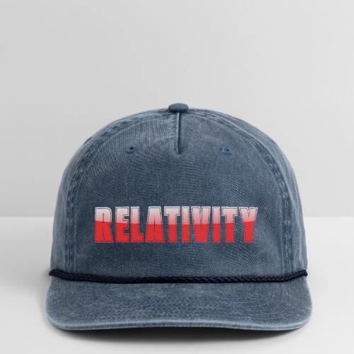Relativity Science Typography Design - Vintage Washed Rope Cap