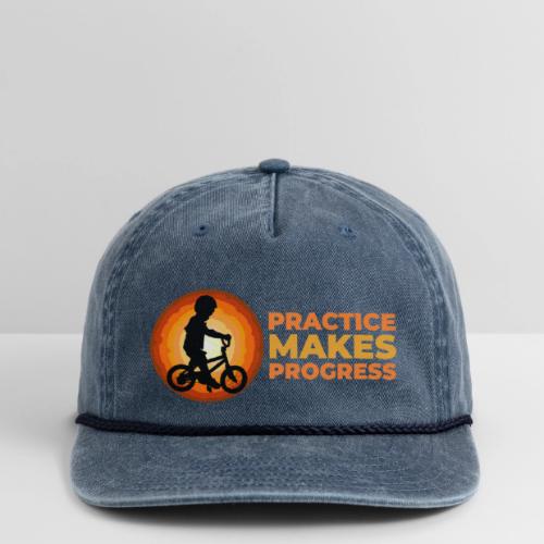 Practice makes progress - Vintage Washed Rope Cap
