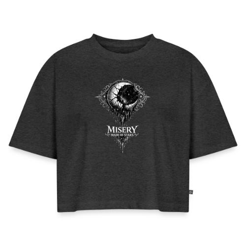 Misery made of stars - Women's Oversized Organic Cropped T-Shirt