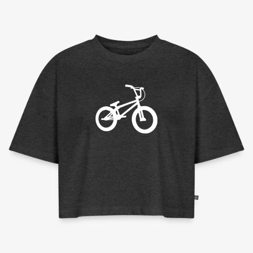 bmx bicycle - Women's Oversized Organic Cropped T-Shirt