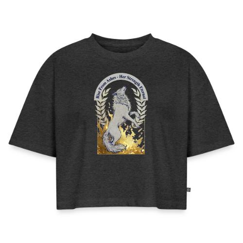 Women's Day Legacy T Shirt, Empowerment Gift 2026 - Women's Oversized Organic Cropped T-Shirt