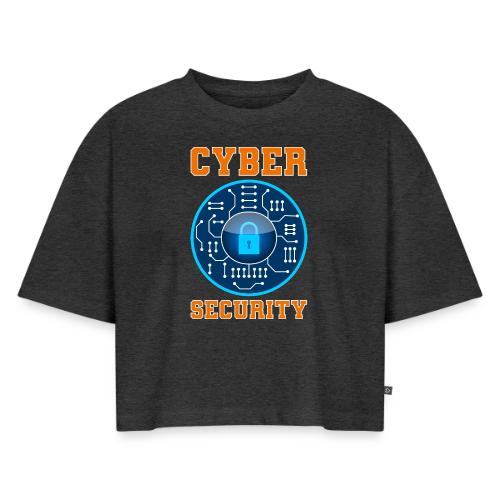 Cycer security: Secure by Design - Women's Oversized Organic Cropped T-Shirt