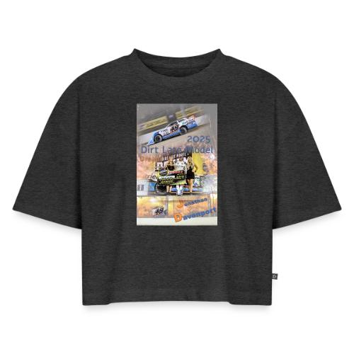 Jonathan Davenport DLM Eldora Speedway 2025 - Women's Oversized Organic Cropped T-Shirt