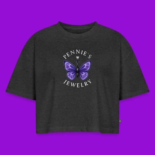 Pennie's Jewelry - Women's Oversized Organic Cropped T-Shirt