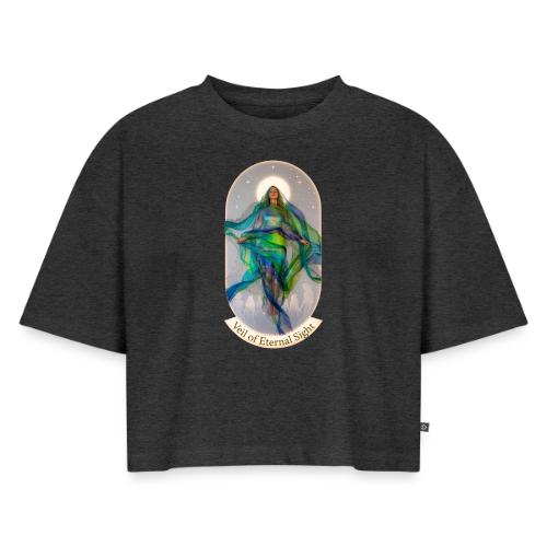 Women’s Day Thorn Sovereign T Shirt, Gift for Mum - Women's Oversized Organic Cropped T-Shirt