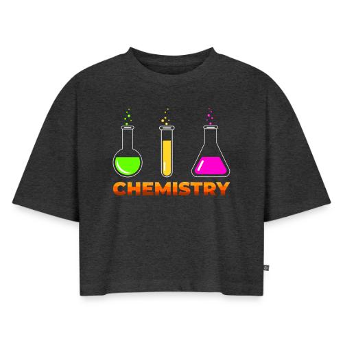 Chemistry: Elements in Motion - Women's Oversized Organic Cropped T-Shirt