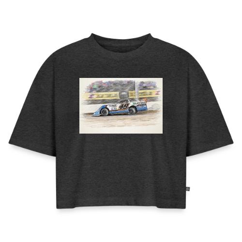 Jonathan Davenport's #49 - Women's Oversized Organic Cropped T-Shirt