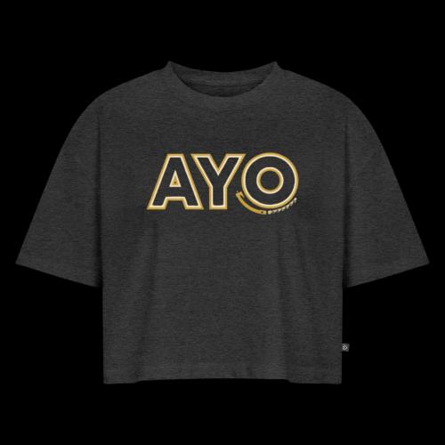 AyoGaming's Logo v1 - Women's Oversized Organic Cropped T-Shirt