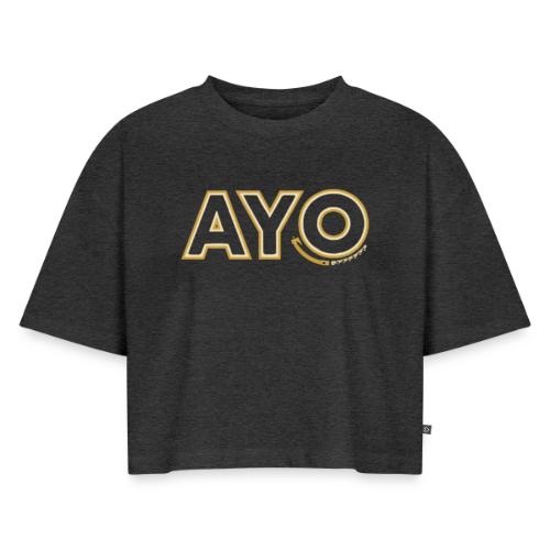 AyoGaming's Logo v1 - Women's Oversized Organic Cropped T-Shirt