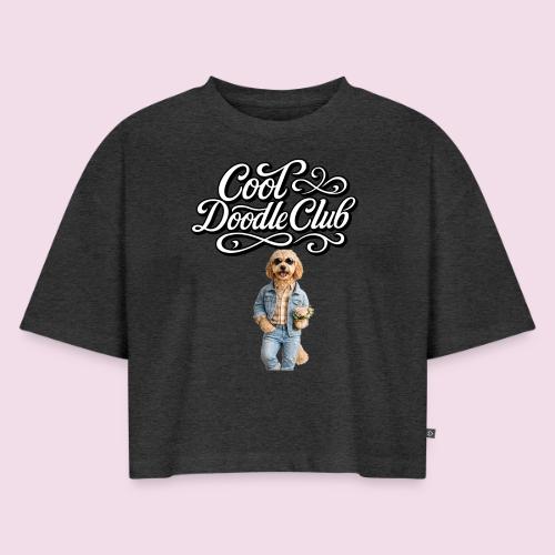 Cool Doodle Club | Goldendoodle Lover Design - Women's Oversized Organic Cropped T-Shirt