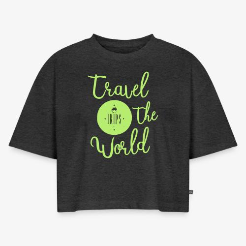 Trips Inc.™ 2017 T Shirt - Women's Oversized Organic Cropped T-Shirt