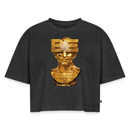 Be the Myth the Legend - Women's Oversized Organic Cropped T-Shirt