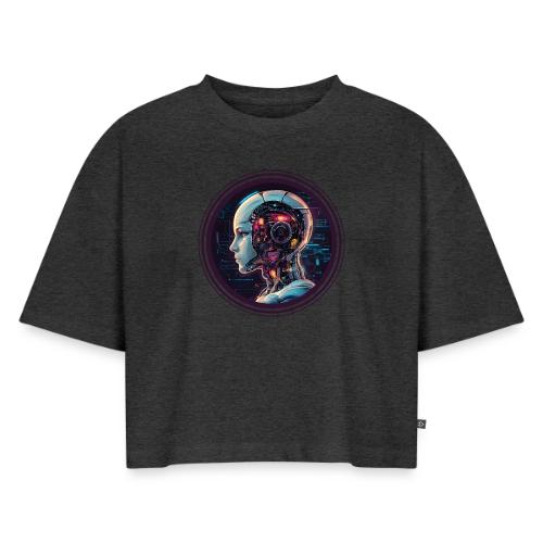Artificial Intelligence (AI): The Future Circuit - Women's Oversized Organic Cropped T-Shirt