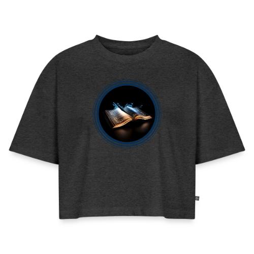 Knowledge - Women's Oversized Organic Cropped T-Shirt