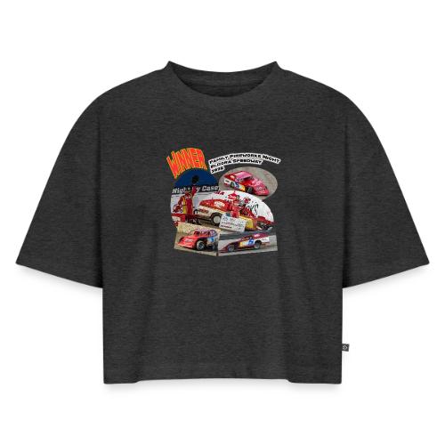 Jonathan Taylor Eldora Speedway FFN#1 Design 1 - Women's Oversized Organic Cropped T-Shirt