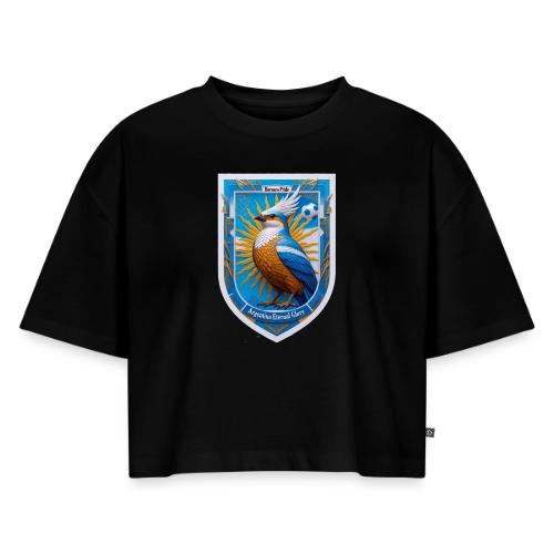 Argentina Hornero Pride T Shirt, Football Gift - Women's Oversized Organic Cropped T-Shirt