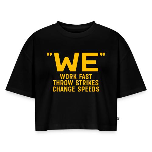 WE 1988 - Women's Oversized Organic Cropped T-Shirt