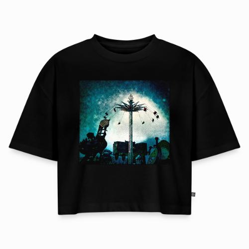 Top of the World - Women's Oversized Organic Cropped T-Shirt