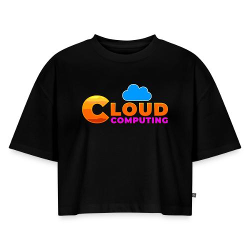 Cloud Computing - Women's Oversized Organic Cropped T-Shirt