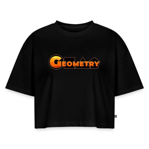 Geometry: Shape the World - Women's Oversized Organic Cropped T-Shirt