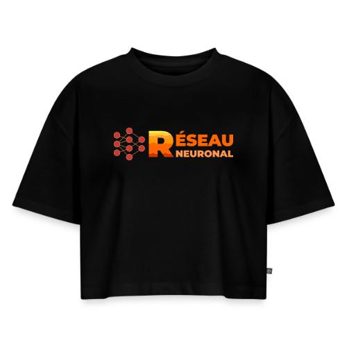 Neural Network: Digital Synapses - Women's Oversized Organic Cropped T-Shirt