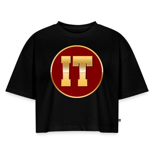 IT: Wired for Innovation - Women's Oversized Organic Cropped T-Shirt