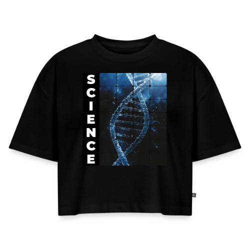 Frozen Code of Science - Women's Oversized Organic Cropped T-Shirt