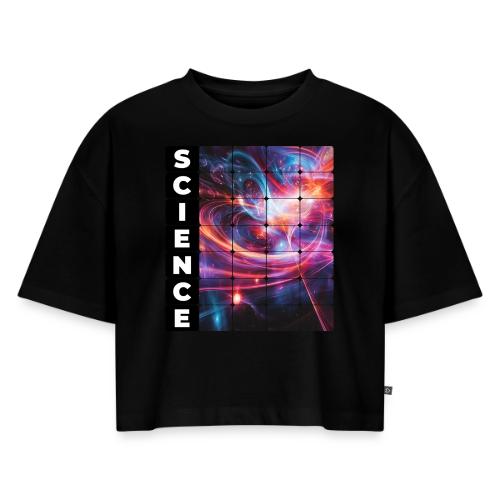 The Chaos of Science - Women's Oversized Organic Cropped T-Shirt