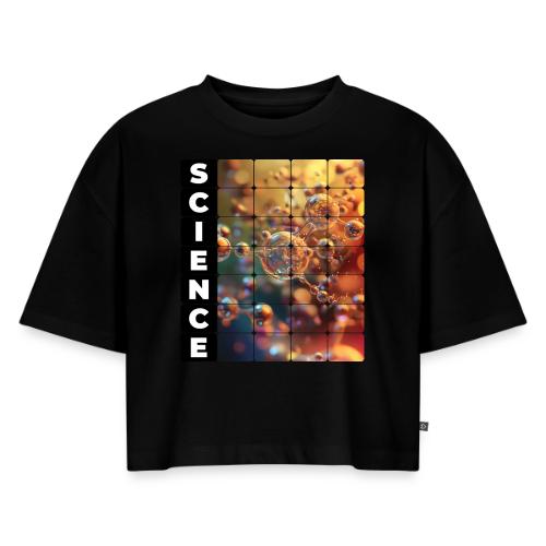 Nodes of Science - Women's Oversized Organic Cropped T-Shirt