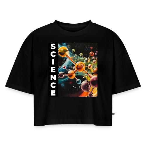 Molecular Science - Women's Oversized Organic Cropped T-Shirt