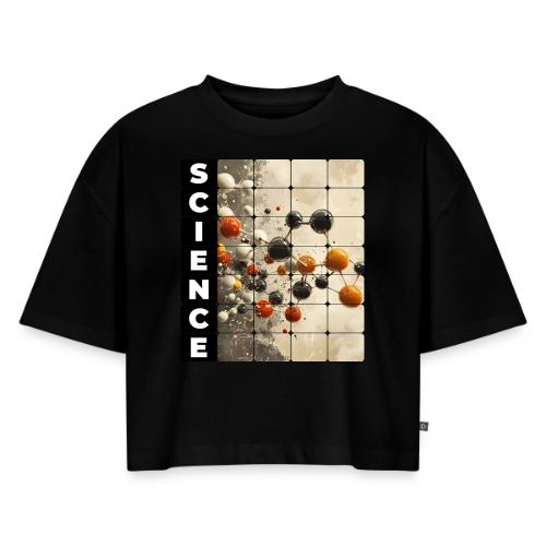Science in Structure - Women's Oversized Organic Cropped T-Shirt