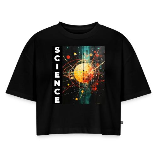 Core of Science - Women's Oversized Organic Cropped T-Shirt