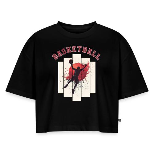 Basketball Energy - Women's Oversized Organic Cropped T-Shirt