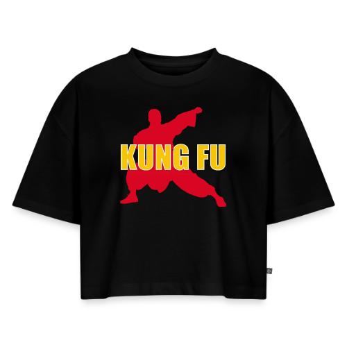 Kung Fu Energy - Women's Oversized Organic Cropped T-Shirt