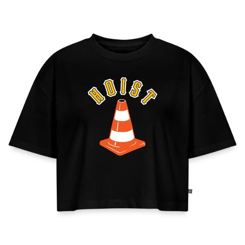 HOIST (Center) - Women's Oversized Organic Cropped T-Shirt