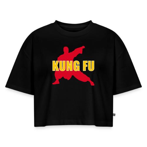 Kung Fu Energy - Women's Oversized Organic Cropped T-Shirt