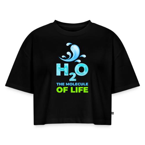 The Molecule of Life - Women's Oversized Organic Cropped T-Shirt